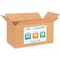 Idl Packaging 32 in x 16 in x 16 in Shipping Box, Kraft, Corrugate, Single Wall, 200#, 10 PK B-321616-10 - alternate 1
